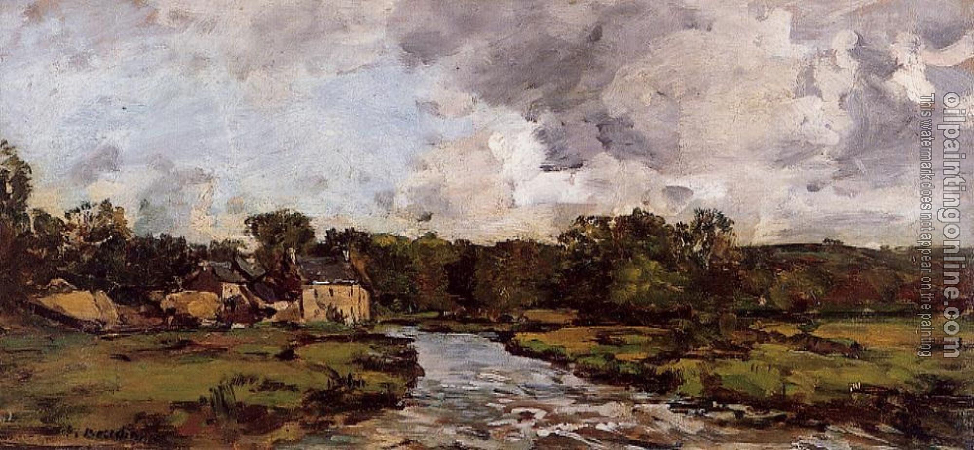 Boudin, Eugene - Riviere de l'hopital